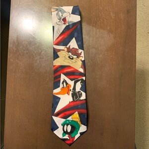 Warner Bros. Looney Tunes Tie - Red, Blue, White